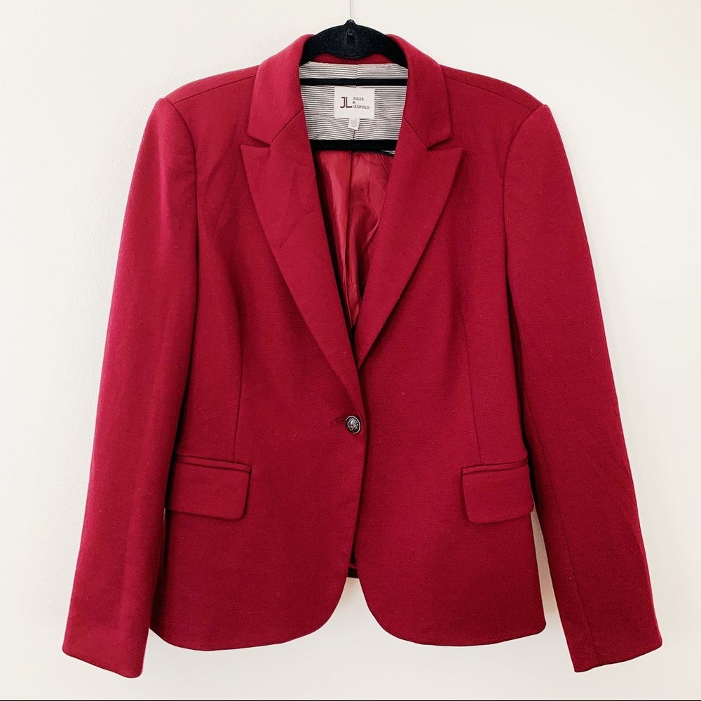 Jules and Leopold Scarlet Red Blazer